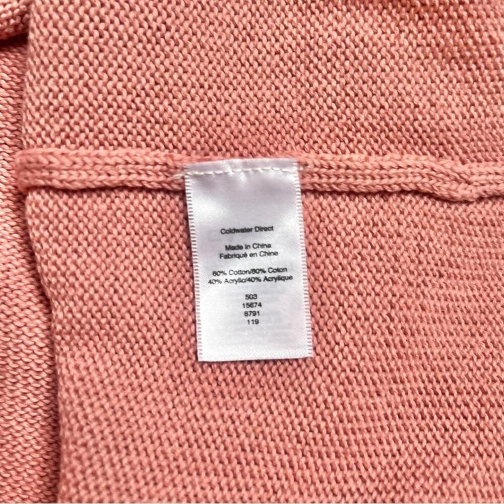 Coldwater Creek Women's Pink and White Jumper - Picture 2 of 6